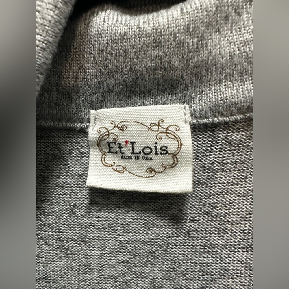 Et’ Lois Size M Zip Front Long Sweater Pre-owned - Picture 3 of 5